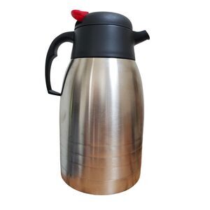 Primula 2-Liter Temp Assure Coffee Hot Water Carafe Stainless Steel Black Lid
